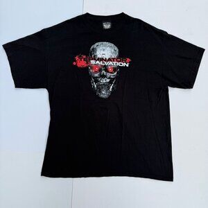 Terminator Salvation Black T Shirt Adult Size XL Movie Ripple Junction Skeleton